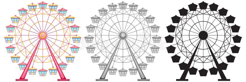 Колесо обозрения vector